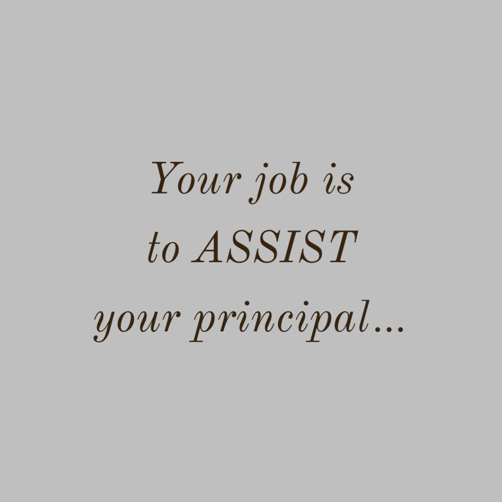 On Becoming The Assistant Principal